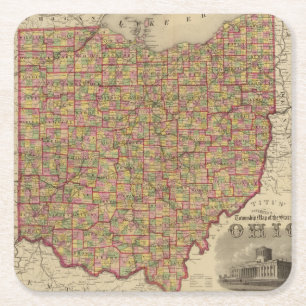 Porta-copo De Papel Quadrado Ohio 3