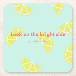 Porta-copo De Papel Quadrado Olhe pelo lado positivo! autolufterfrischer quadra