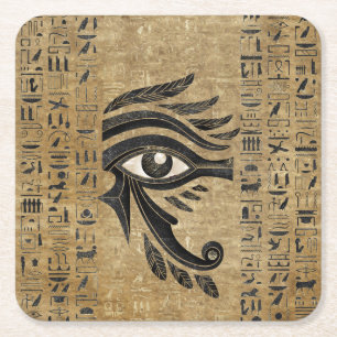 Porta-copo De Papel Quadrado Olho Egípcio de Horus - Wadjet