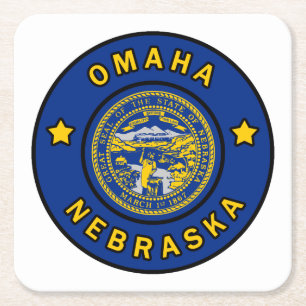 Porta-copo De Papel Quadrado Omaha Nebraska