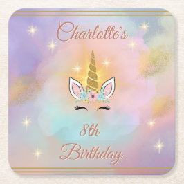 Porta-copo De Papel Quadrado Ontem de Unicórnio Magnético