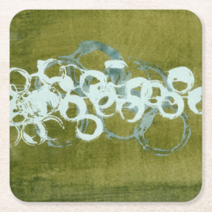 Porta-copo De Papel Quadrado Orb Verde I