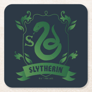 Porta-copo De Papel Quadrado Ornamentado SLYTHERIN™ House Crest