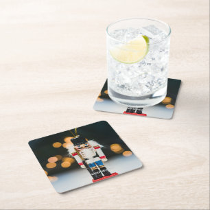 Porta-copo De Papel Quadrado Ornamento de figurino do craqueador de NatalJoe nu