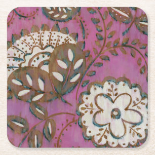 Porta-copo De Papel Quadrado Ornamento radiante I