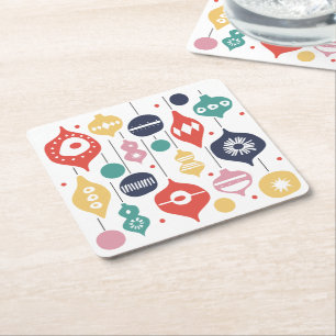 Porta-copo De Papel Quadrado Ornamentos Retroativos