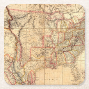 Porta-copo De Papel Quadrado Os Estados Unidos da América 12