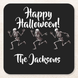 Porta-copo De Papel Quadrado Ossos dançantes