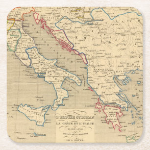 Porta-copo De Papel Quadrado Otomano de L'Empire, la Grece e l'Italie