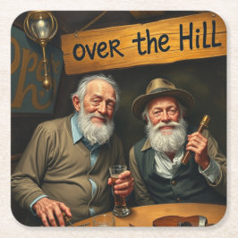 Porta-copo De Papel Quadrado Over The Hill Club 2