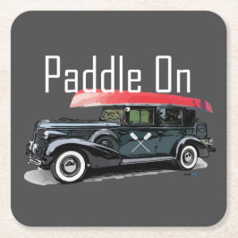 Porta-copo De Papel Quadrado Paddle na Design do carro clássico - Porta copos q