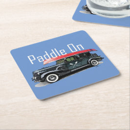 Porta-copo De Papel Quadrado Paddle na Design do carro clássico - Porta copos q