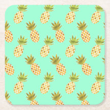 Padrão de Abacaxi de Cor Tropical Fresca
