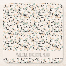 Padrão de Abstrato moderno Pastel Terrazzo