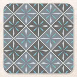 Porta-copo De Papel Quadrado Padrão de azulejos