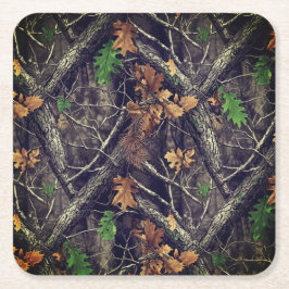 Porta-copo De Papel Quadrado Padrão de Camuflagem de Caça