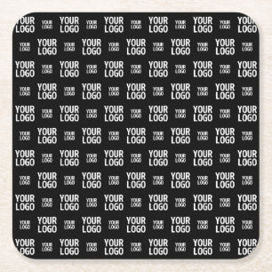 Porta-copo De Papel Quadrado Padrão de imagem, design ou logotipo de negócios e