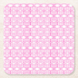 Porta-copo De Papel Quadrado Padrão de Livro de Endpaper