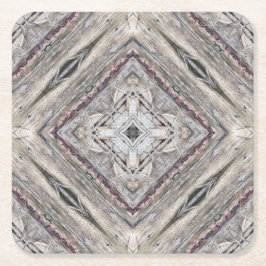 Porta-copo De Papel Quadrado Padrão Inspirado Aztec bonito Tingido Rosa