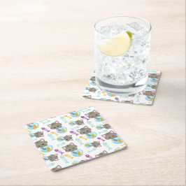 Porta-copo De Papel Quadrado Padrões De Gatos, Gatos Cutes, Gatinhos, Peixes