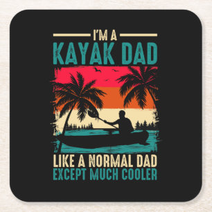 Porta-copo De Papel Quadrado Pai Kayak