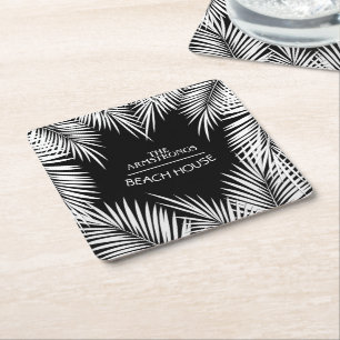 Porta-copo De Papel Quadrado Palm Tree
