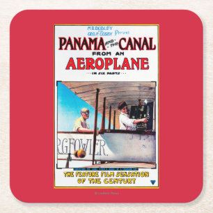 Porta-copo De Papel Quadrado Panamá e o cargo do Promo do filme do avião do