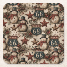 Porta-copo De Papel Quadrado Papai Noel Lone Star Natal Happy Hour