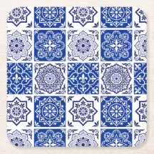 Papel Absorvente com Padrão de Azulejo Português A