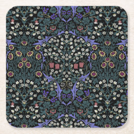 Porta-copo De Papel Quadrado Papel de Parede Vitoriano William Morris Blackthor