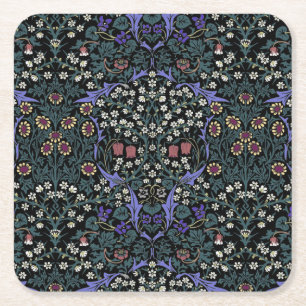 Porta-copo De Papel Quadrado Papel de Parede Vitoriano William Morris Blackthor