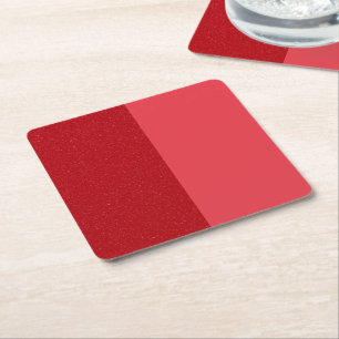 Porta-copo De Papel Quadrado Papel para Coaster Vermelho Tomate Personalizado D