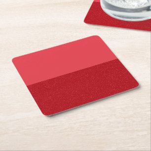 Porta-copo De Papel Quadrado Papelão Horizontal Vermelho Tomate Personalizado D