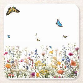 Porta-copo De Papel Quadrado Paper Coaster