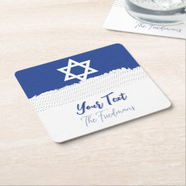 Porta-copo De Papel Quadrado Para as celebrações de feriados judeus, o Bar Mitz