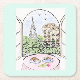 Porta-copo De Papel Quadrado Paris é uma boa ideia