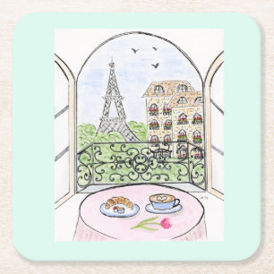 Porta-copo De Papel Quadrado Paris é uma boa ideia