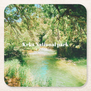 Porta-copo De Papel Quadrado Parque Nacional Krka, Croácia