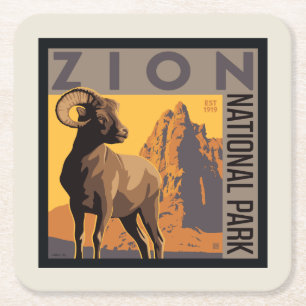 Porta-copo De Papel Quadrado Parque Nacional Zion   Ram