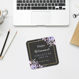 Porta-copo De Papel Quadrado Partido Moderno Floral do Pastel Watercolor