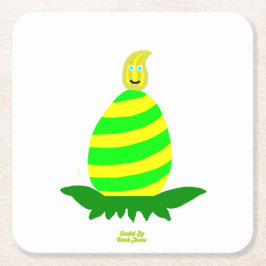 Porta-copo De Papel Quadrado Páscoa deseja Porta copos de papel quadrada