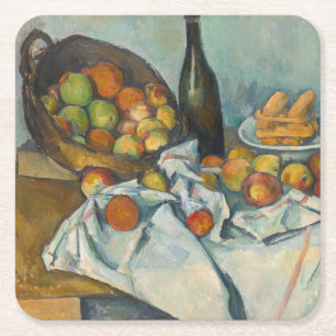Porta-copo De Papel Quadrado Paul Cezanne - A Cesta das Maçãs