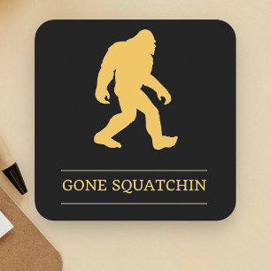 Porta-copo De Papel Quadrado Pé Grande Engraçado Desaparecido Sasquatch