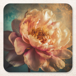 Porta-copo De Papel Quadrado Peach Beauty