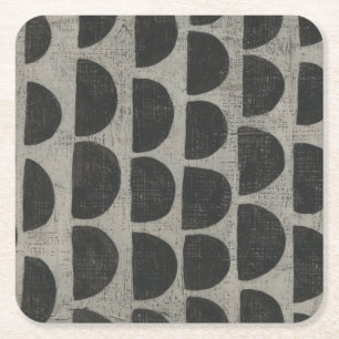 Porta-copo De Papel Quadrado Pedra - Semicírculos