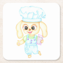 Porta-copo De Papel Quadrado Pequeno padeiro bonito