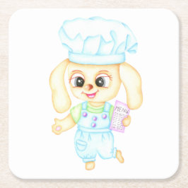 Porta-copo De Papel Quadrado Pequeno padeiro bonito