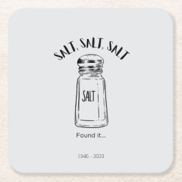 Porta-copo De Papel Quadrado Perdeu o agitador de sal - achou