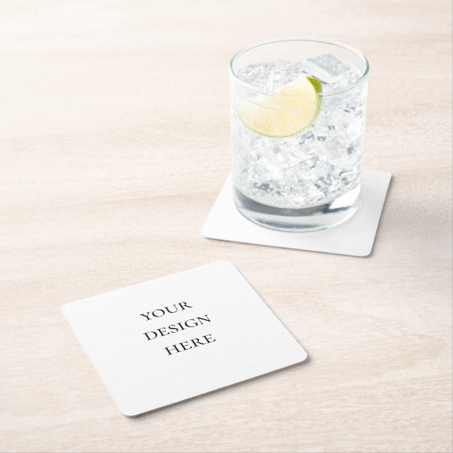 Porta-copo De Papel Quadrado Personalizar ou Customizar (Insitu)