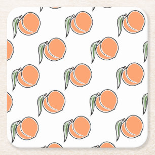 Porta-copo De Papel Quadrado Pêssego